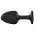 Dorcel Geisha Plug L - Schwarzer Analplug mit weißem Diamantstein
