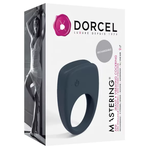Dorcel Mastering - wiederaufladbarer, vibrierender Penisring (grau)