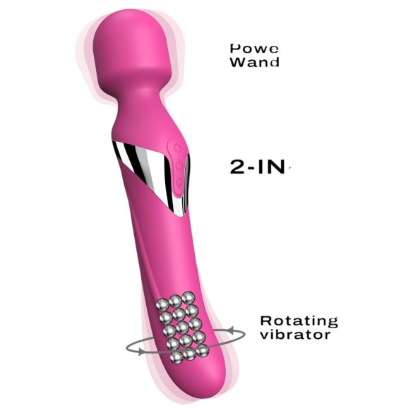 Dorcel Dual Orgasms - wiederaufladbarer 2-in-1 Massagevibrator (pink)