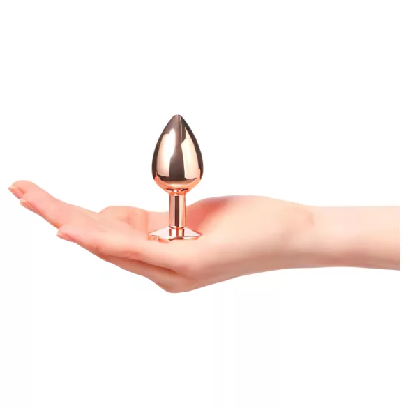 Dorcel Diamond Plug S - Aluminium-Analplug - klein (roségold)