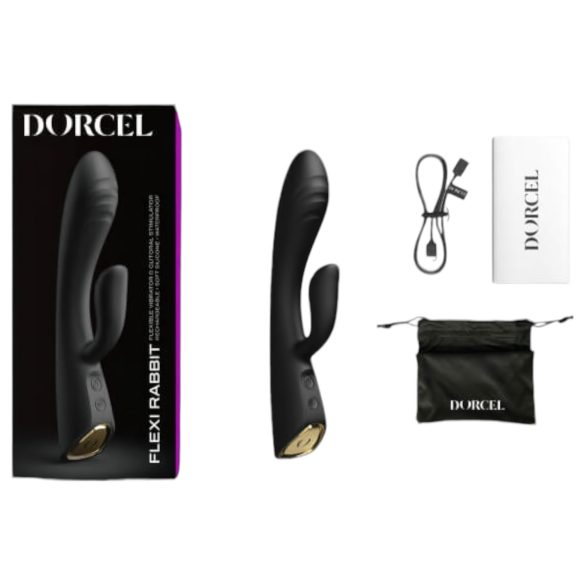 Dorcel Flexi Rabbit - Wärmender Klitorisstimulator (schwarz)