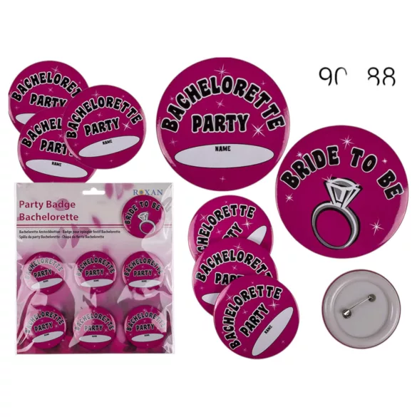 Anstecker für Junggesellinnenabschied (rosa)