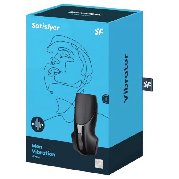 Satisfyer Men Vibration - wiederaufladbarer glansvibrator (schwarz)