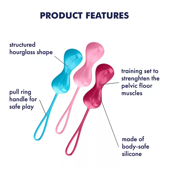 Satisfyer Power Balls - Bewegungs-Liebeskugeln Set (3 Stück)