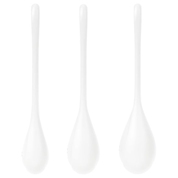 Satisfyer Yoni Power 1 - Geisha-Kugel Set - Weiß (3-teilig)