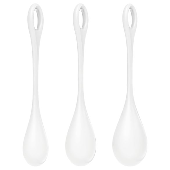 Satisfyer Yoni Power 1 - Geisha-Kugel Set - Weiß (3-teilig)