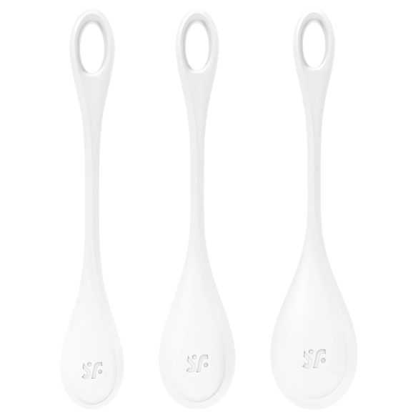 Satisfyer Yoni Power 1 - Geisha-Kugel Set - Weiß (3-teilig)