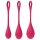 Satisfyer Yoni Power 1 - Geishakugel-Set - Rot (3-teilig)