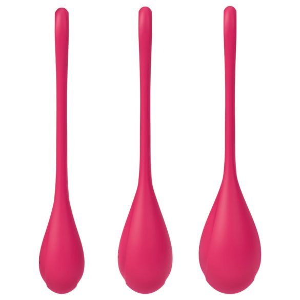Satisfyer Yoni Power 1 - Geishakugel-Set - Rot (3-teilig)