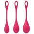 Satisfyer Yoni Power 1 - Geishakugel-Set - Rot (3-teilig)