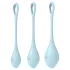 Satisfyer Yoni Power 2 - blauer Liebeskugel-Set (3-teilig)