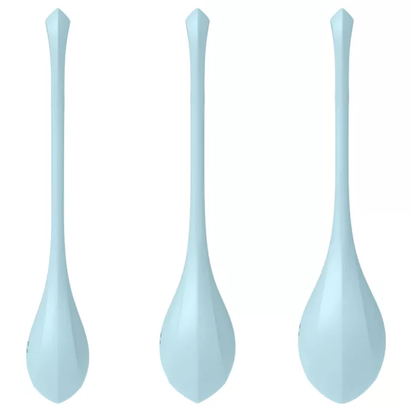 Satisfyer Yoni Power 2 - blauer Liebeskugel-Set (3-teilig)