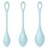 Satisfyer Yoni Power 2 - blauer Liebeskugel-Set (3-teilig)