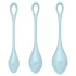 Satisfyer Yoni Power 2 - blauer Liebeskugel-Set (3-teilig)