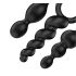 Satisfyer Booty Call - Anales Plug-Set - Schwarz (3-teilig)