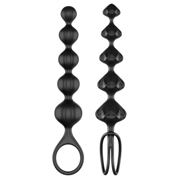 Satisfyer Love Beads - Perlen Analdildo Set (schwarz)