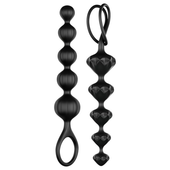 Satisfyer Love Beads - Perlen Analdildo Set (schwarz)
