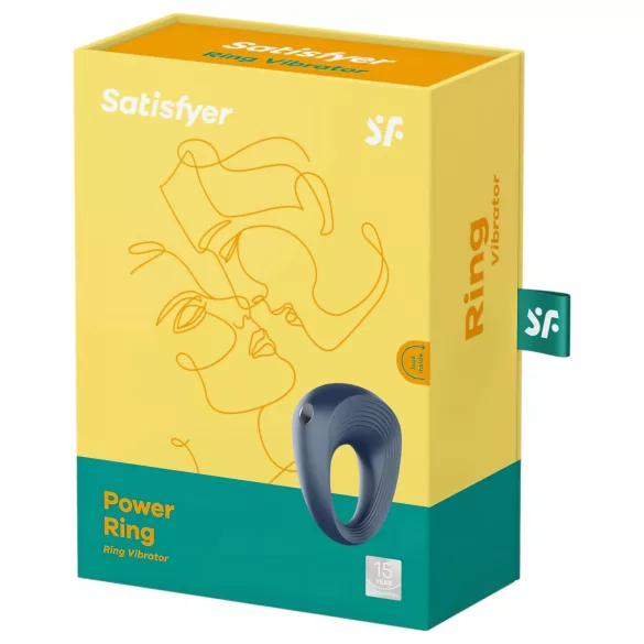 Satisfyer Power Ring - wasserdichter vibrierender Penisring (grau)
