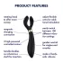 Satisfyer Endless Fun - Akku, wasserdichtes Partnervibrator (schwarz)