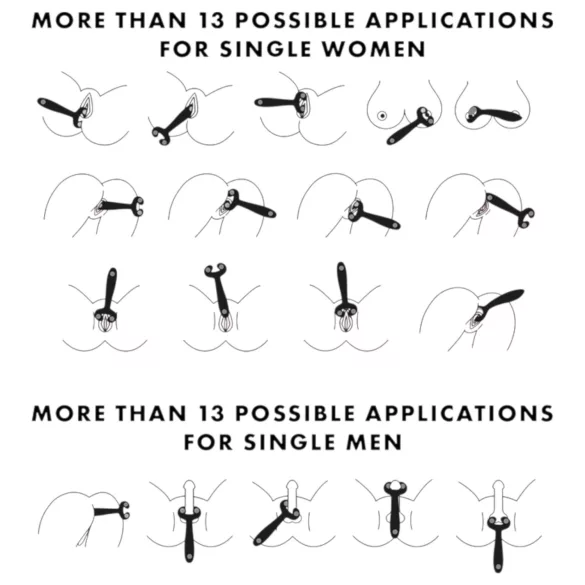 Satisfyer Endless Fun - Akku, wasserdichtes Partnervibrator (schwarz)