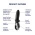 Satisfyer Hot Passion - Smartes Wärme-Analvibrator (schwarz)