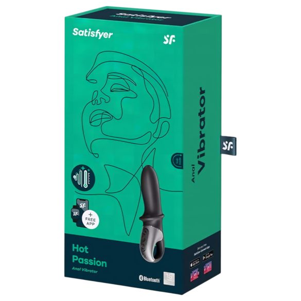 Satisfyer Hot Passion - Smartes Wärme-Analvibrator (schwarz)
