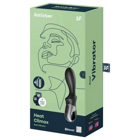 Satisfyer Heat Climax - intelligenter, wärmender Anal-Vibrator (schwarz)