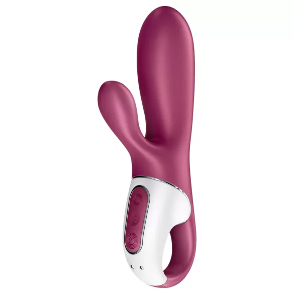 Satisfyer Hot Bunny - App-gesteuerter, wärmender Vibrator mit Klitorisklitorisarm (rot)