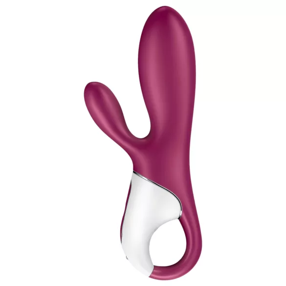 Satisfyer Hot Bunny - App-gesteuerter, wärmender Vibrator mit Klitorisklitorisarm (rot)