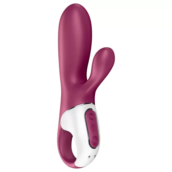 Satisfyer Hot Bunny - App-gesteuerter, wärmender Vibrator mit Klitorisklitorisarm (rot)