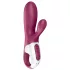 Satisfyer Hot Bunny - App-gesteuerter, wärmender Vibrator mit Klitorisklitorisarm (rot)