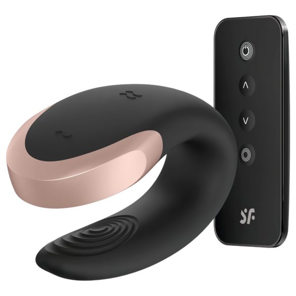 Satisfyer Double Love - intelligenter, kabelloser Paarvibrator (schwarz)