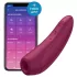 Satisfyer Curvy 1+ - App-gesteuerter Druckwellen-Vibrator für die Klitoris (rot)