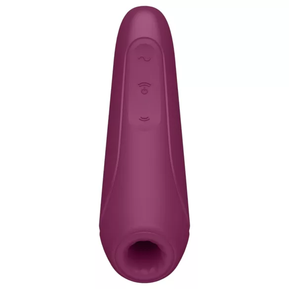 Satisfyer Curvy 1+ - App-gesteuerter Druckwellen-Vibrator für die Klitoris (rot)