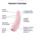 Satisfyer Curvy 2+ - App-gesteuerter Druckwellen-Klitorisstimulator (Pink)