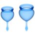 Satisfyer Feel Good - Menstruationstassen-Set (blau) - 2 Stk.