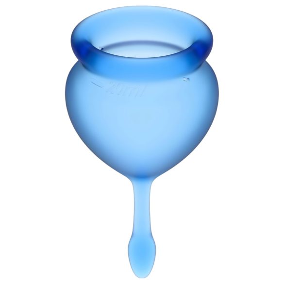 Satisfyer Feel Good - Menstruationstassen-Set (blau) - 2 Stk.