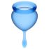 Satisfyer Feel Good - Menstruationstassen-Set (blau) - 2 Stk.