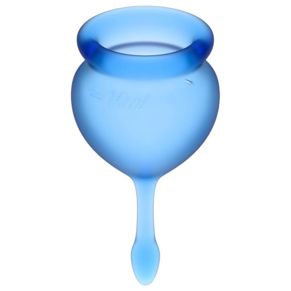 Satisfyer Feel Good - Menstruationstassen-Set (blau) - 2 Stk.