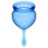 Satisfyer Feel Good - Menstruationstassen-Set (blau) - 2 Stk.