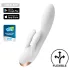 Satisfyer Double Flex - App-gesteuerter Vibrator mit Klitoralarm (weiß)