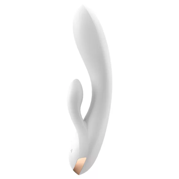 Satisfyer Double Flex - App-gesteuerter Vibrator mit Klitoralarm (weiß)