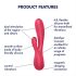 Satisfyer Mono Flex – Intelligenter wasserdichter Vibrator (Rot)
