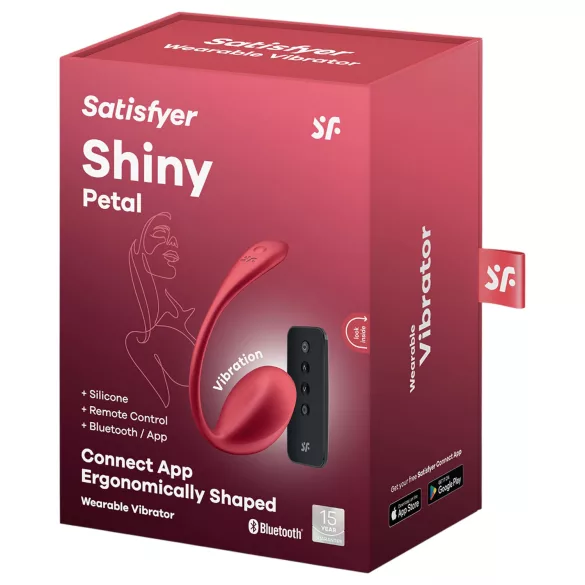 Satisfyer Shiny Petal - Funk-Vibroeier (rot)