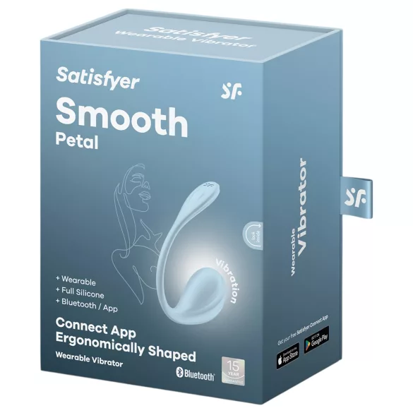 Satisfyer Smooth Petal - Smart Vibro-Ei (Blau)