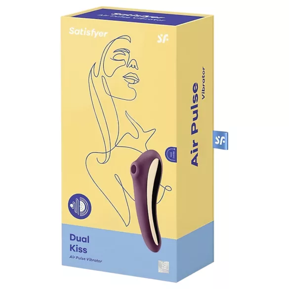 Satisfyer Dual Kiss - 2in1, Vaginal- & Klitorisvibrator (lila)