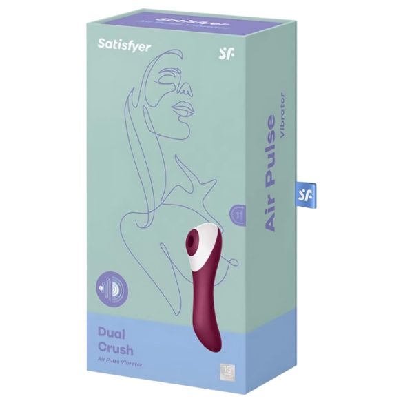 Satisfyer Dual Crush - Akku Vibrator für G-Punkt & Klitoris (Rot)