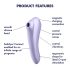 Satisfyer Dual Pleasure - Intelligenter 2in1 Luftwellen-Vibrator (Lila)