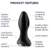 Satisfyer Rotator Plug 2 - Perlen Analvibrator (Schwarz)