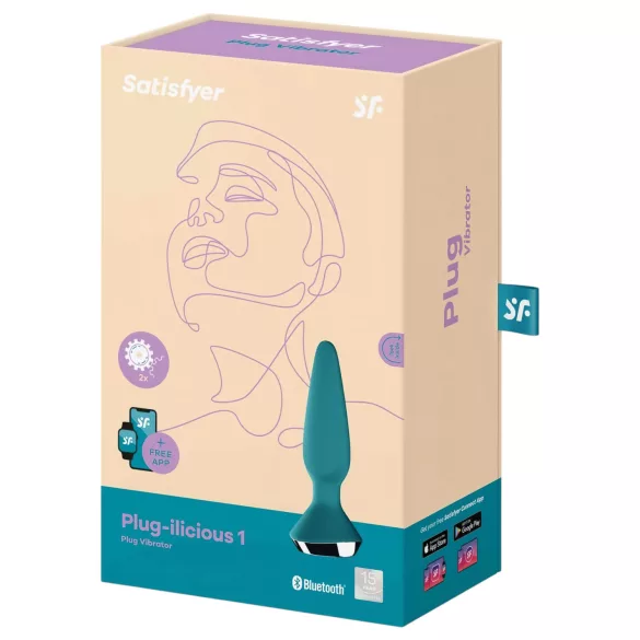 Satisfyer Plug-ilicious 1 - App-gesteuerter Analvibrator (grün)